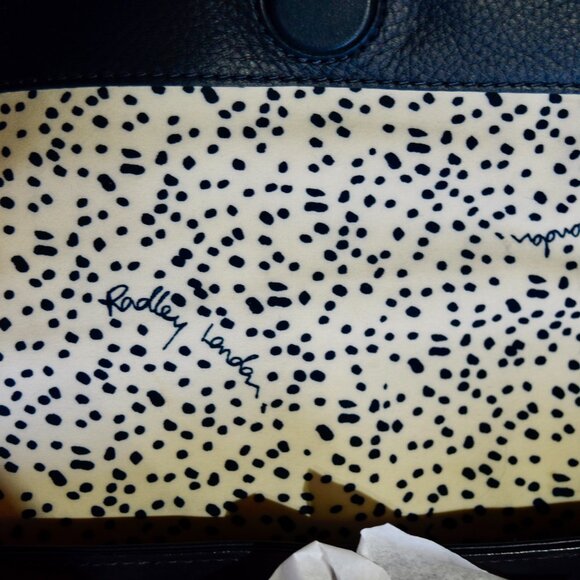 Radley London Eden Row Small Flapover Crossbody Bag Blue Pink Floral Leather - Picture 4 of 7